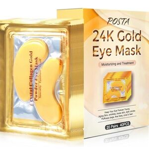 Posta- 20 Pair 24K Gold Eye Mask